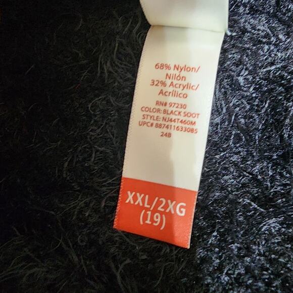 NO BOUNDARIES Black Fuzzy Eyelash Cowl Neck Sweater Womens Size XXL - Picture 3 of 3